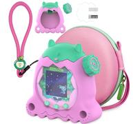 RAWECUD Silicone Cover and Hard Carrying Case for Tamagotchi Paradise, Accessories for Tamagotchi Paradise Cases with Screen Protector and Hand Strap