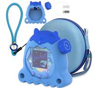 RAWECUD Silicone Cover and Hard Carrying Case for Tamagotchi Paradise, Accessories for Tamagotchi Paradise Cases with Screen Protector and Hand Strap
