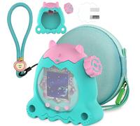 RAWECUD Silicone Cover and Hard Carrying Case for Tamagotchi Paradise, Accessories for Tamagotchi Paradise Cases with Screen Protector and Hand Strap