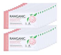 RAWGANIC Organic Intimate Hygiene Wipe Sachets | Gentle Ph Balanced, Fragrance-Free, Alcohol-Free, Flushable & Biodegradable Intimate | Set of 20 Individual sachets