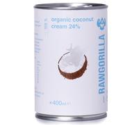 RawGorilla Organic Coconut Cream 400ml - Extra Creamy Dairy Alternative, Plant-Based, Gluten Free, Perfect for Desserts & Cooking, No Additives, Natural Flavour