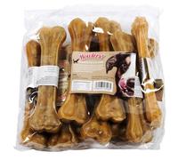 Rawhide Dog Chews Treats Pressed Knuckle Bone - 8.5" PACK 10 Howlers Brown One Size