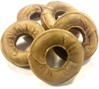 Rawhide Rings 3 Inch x 3 Natural Rawhide Dog Chew Treats RHS