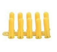 RAWL Fixings HDPE Plastic Plug Yellow 5mm, No. 4/6/8 67-603 Pack of 100