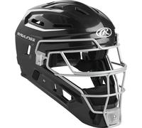 Rawlings 2022 Renegade 2.0 Hockey Style Catcher's Helmet, Senior, Black/Silver