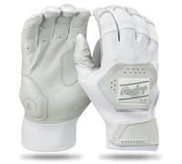 Rawlings | Adult Workhorse Baseball Batting Gloves | White/White | LRG