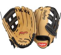 Rawlings Boys Players Series T-Ball & Youth Baseball Glove | Sizes 9-11.5 inches Player's Glove, Camel/Black