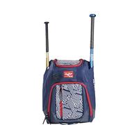Rawlings | Chaos Backpack Bag Series | Youth | Baseball & Fastpitch Softball | Red/White/Blue