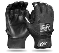 Rawlings Clout Adult Baseball Batting Gloves - Black/Black, Medium