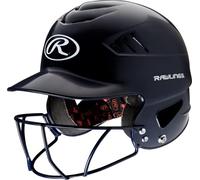 'Rawlings | COOLFLO Batting Helmet | 6 1/2'' - 7 1/2'' One Size Fits Most | Facemask Option | Multiple Colors'