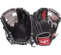 Rawlings Foundation Baseball Glove | Right Handed | 11.5" - Pro I-Web | Black/Grey