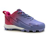 Rawlings Girls' Rawlings Impact Youth Girls Softball Cleats, Lavender/Pink, 6 Big Kid