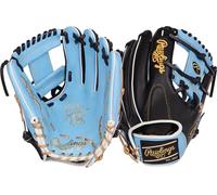 Rawlings Heart of The Hide Baseball Glove | R2G Models | Advanced Break-In | Sizes 11.5"-12.75" | Multiple Styles Baseball Glove, Men, Columbia Blue/Black | Pro I-Web, 11.75" | Infield