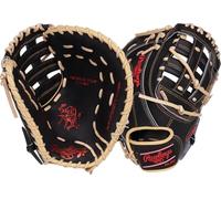 Rawlings Heart of The Hide Baseball Glove | Traditional Break-in | Sizes 11.25"-12.75" | Multiple Styles Men's Glove, Black | Modified Pro H Web, 12.5" | First Base