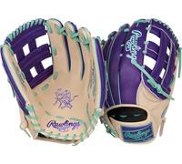 Rawlings | Heart of THE Hide Series Baseball Gloves | 12.75" | RHT | Pro H Web | Camel/Purple/Mint