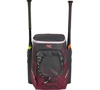 Rawlings Impulse Baseball/Softball Backpack Bag Series, Cardinal, L, Baseball Back Pack