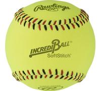 Rawlings Softballs Incredi-Ball Yellow Softstitch, 11" & 12", Cloth & Synthetic Leather, 12 Count