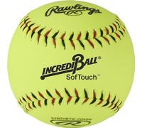 Rawlings | Incredi-Ball Yellow Softstitch Softballs | 11" & 12" Options | Cloth & Synthetic Leather Cover Options | 12 Count