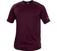 Rawlings Men's Crew Neck Tech Tee Shirt Series, Maroon, Medium