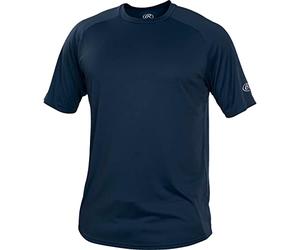 Rawlings Men's Crew Neck Tech Tee Shirt Series Navy