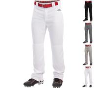 Rawlings Men's Launch Series Baseball Pant | Full Length Semi-Relaxed Fit | Adult Sizes | Solid Color Options White, XXL