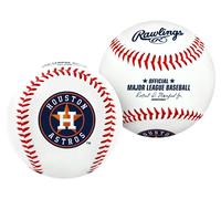Rawlings MLB Houston Astros Team Logo Baseball, Official, White