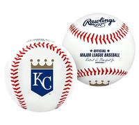 Rawlings MLB Kansas City Royals Team Logo Baseball, Official, White
