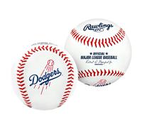 Rawlings MLB Los Angeles Dodgers Team Logo Baseball, White, 1