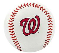 Rawlings MLB Nationals Team Logo Baseball, Official, White