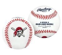 Rawlings MLB Pittsburgh Pirates Team Logo Baseball, Official, White