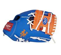 Rawlings | MLB Players Glove Series | T-Ball & Youth Baseball Gloves | New York Mets | 10' | Royal Blue