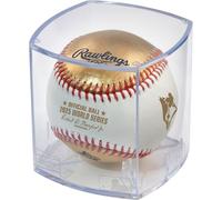 Rawlings | Official 2025 World Series Dueling Blue Jays vs. Dodgers Baseball | World Series Dueling Ball | White/Gold Leather