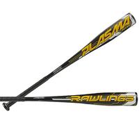 Rawlings | PLASMA Baseball Bat | USA | -9 | 2 5/8" Barrel | 27", Black/Yellow/White