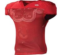 Rawlings | Premium Pro Cut Practice Football Jersey | Scarlet | Adult 2X