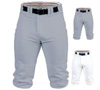 Rawlings PRO 150 Series Game/Practice Baseball Pant, Adult, Solid Color, Knicker, Grey, Large