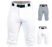 Rawlings PRO 150 Series Game/Practice Baseball Pant, Adult, Solid Color, Knicker, White, Medium