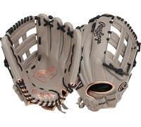 Rawlings R9 Fastpitch Softball Glove | Sizes 11.5"-13" | Multiple Styles Softball Glove, Women, Contour Pro H-Web | Grey, 12" | Utility