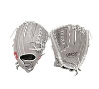 Rawlings | R9 Series Fastpitch Softball Glove | Double-Lace Basket Web | Grey | 12' | RHT