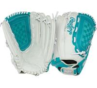 Rawlings Shut Out Series 13" Softball Glove - White/Teal - Right Handed