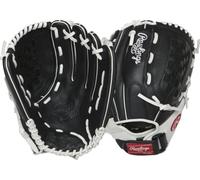 Rawlings Shutout Fastpitch Softball Glove, RSO125BW-3/0 12 1/2 BSK/FLCV, 12.5" | Outfield