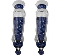 Rawlings | VELO Catcher's Leg Gaurds | Baseball | Adult 16.5" | Navy/White