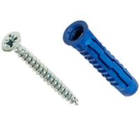 Rawlplug 4ALL-10+6060 10 mm Nylon Multi-Purpose Plug and Screw (25 pieces)