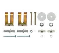 Rawlplug Toilet Pan Side Fixing Kit R-S1-KPUPBS – Easy & Fast, Screws, Plugs, Bushes (Silver)