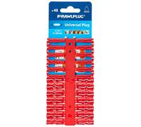 Rawlplug Uno Red Plastic Wall Plug (Dia)6mm (L)28mm, Pack Of 48