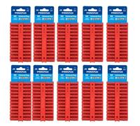 Rawlplug 68520 6 x 28 mm Uno Plug Card - Red (96 pieces) Pack of 10