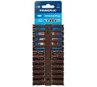 Rawlplug 68555 7 x 30 mm Uno Plug Card - Brown (48 pieces)