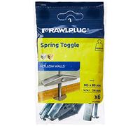 Rawlplug 94 371 Spring Toggle (Card of 6) M5x80mm (6 pieces)