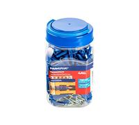 Rawlplug - Home, Furniture & DIY:DIY Materials:Nails, Screws & Fasteners:Wall Plugs & Fixings - All Products - Rawlplug 4ALL Nylon Universal Wall Plugs 8 x 40MM + 5 x 60MM Screws Jar Of 400