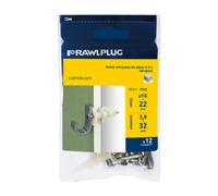 Rawlplug R-S1-DRA01/12 Nylon Self-Drill Plasterboard Fixing Pack Of 12