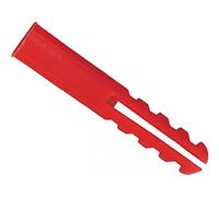 Rawlplug Plastic Plugs (10 X 100) Red - (Screw Sizes 6-12) (100 pieces)